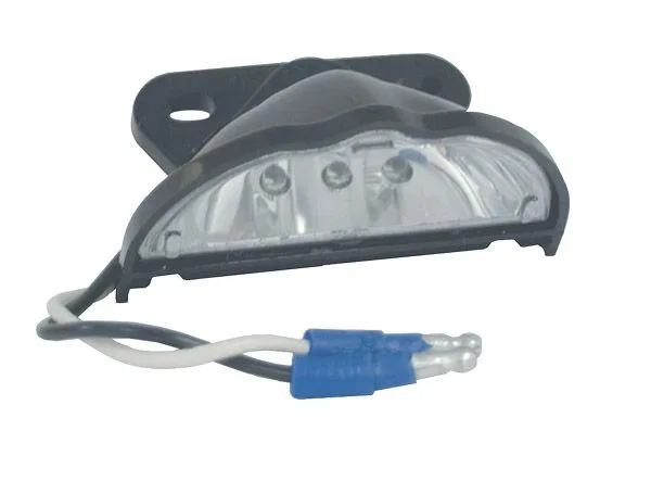 60341 – GROTE PERLUX License Plate Light, LED Mounts Above License Plate Black Housing